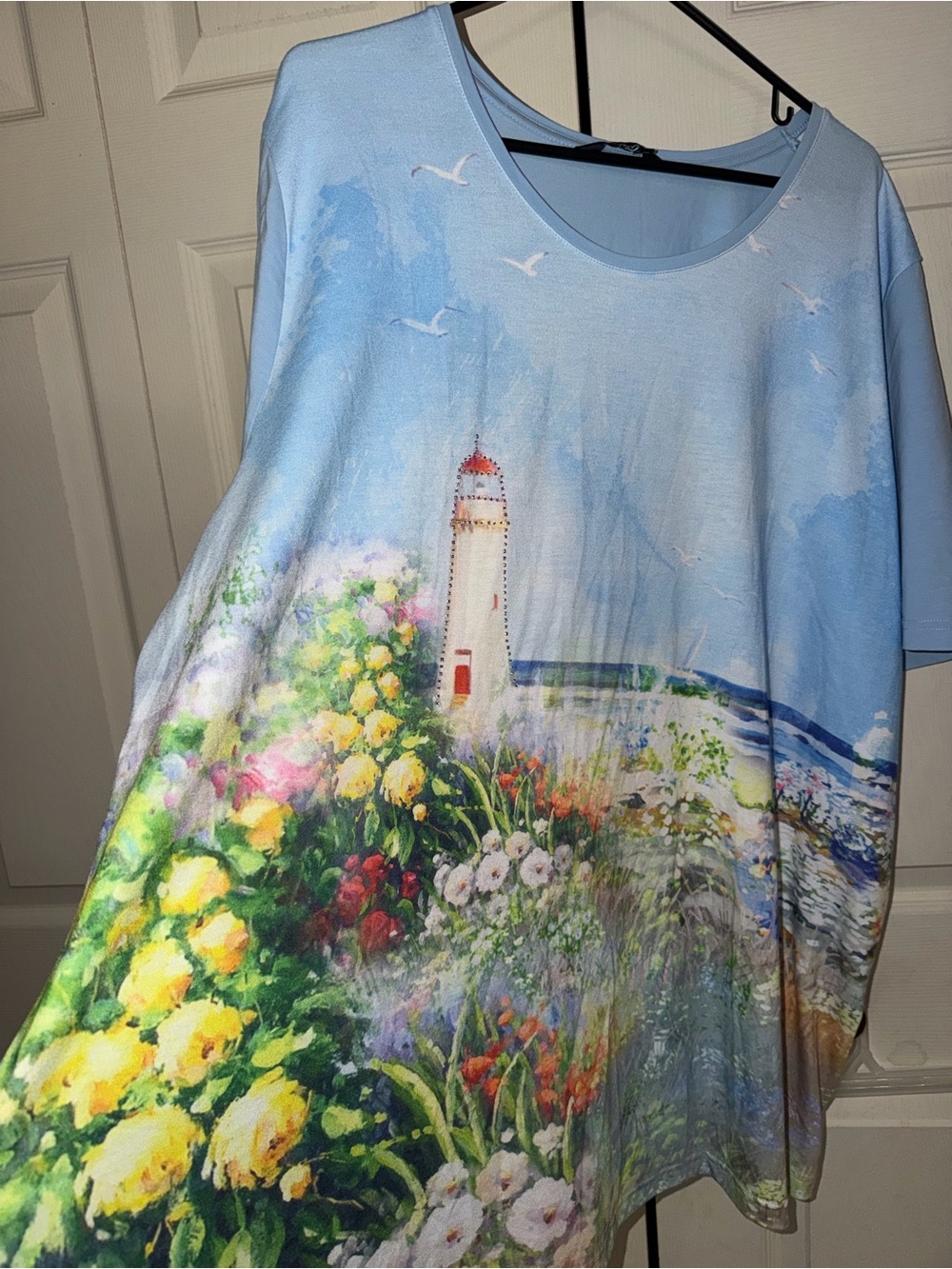 Ulla Popken Light Blue Casual Tee